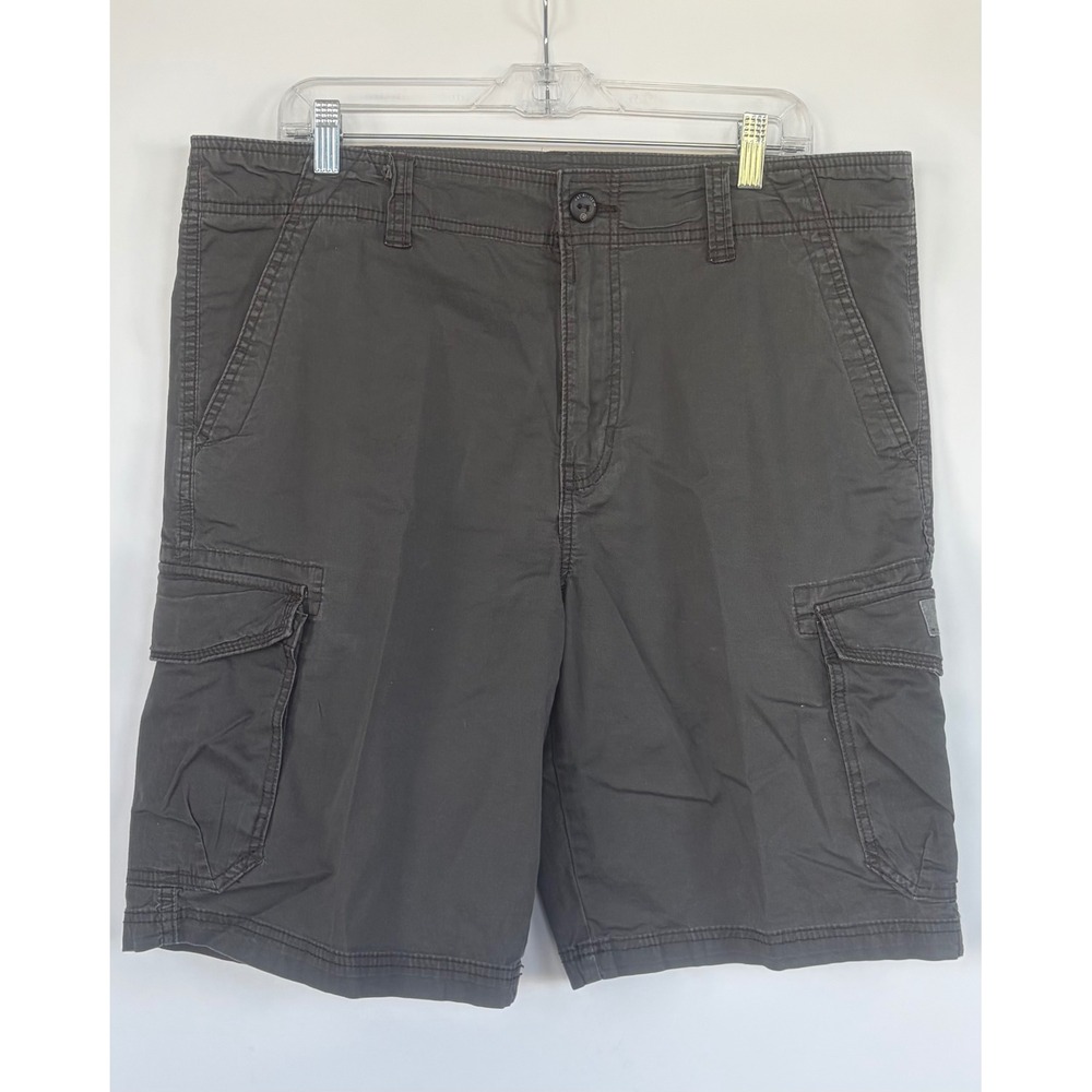 Unionbay Men Cargo Utility Shorts 38in Dark Gray Charcoal Multi Pocket 10 Inseam